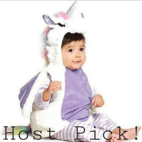 NWT Hyde & Eek! Boutique Unicorn Pegasus Jumpsuit Costume Infant Baby 0-6M New - Picture 1 of 7